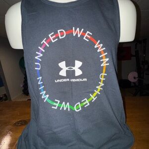 Under Armour Black HeatGear Pride sleeveless Tank Mens Large